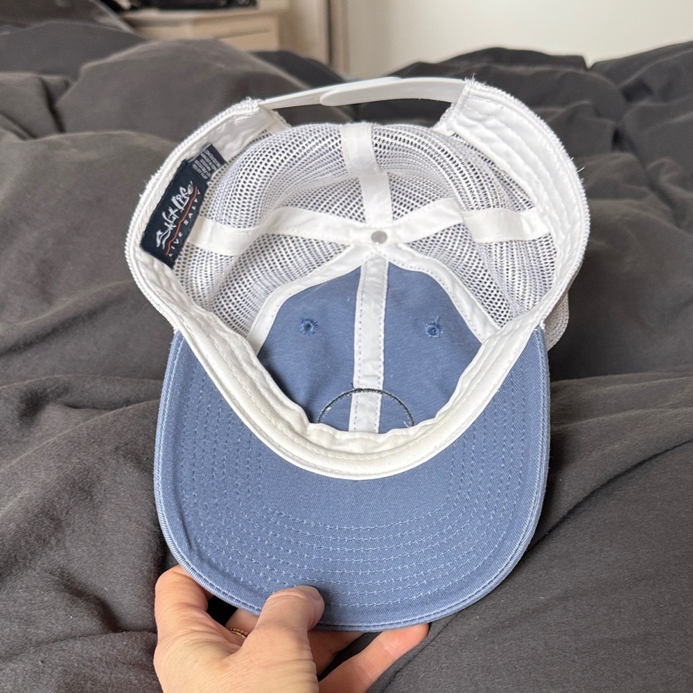Salt Life Blue and White Trucker Hat - Picture 5 of 5